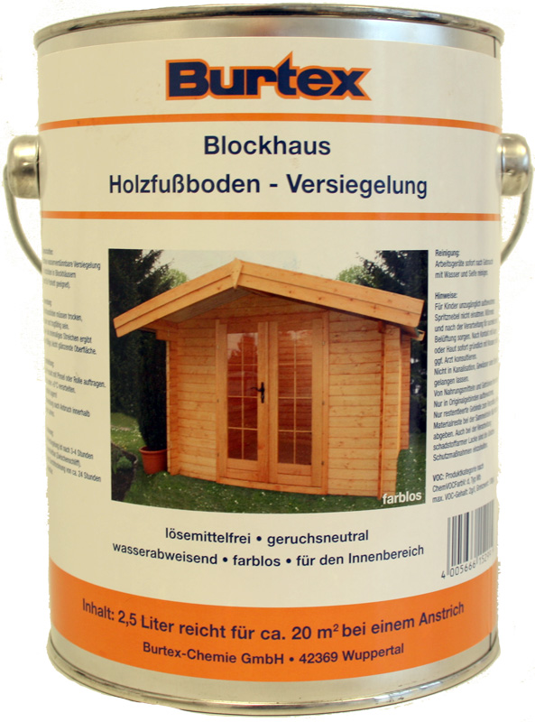 Burtex Blockhaus Fussboden-Versiegelung